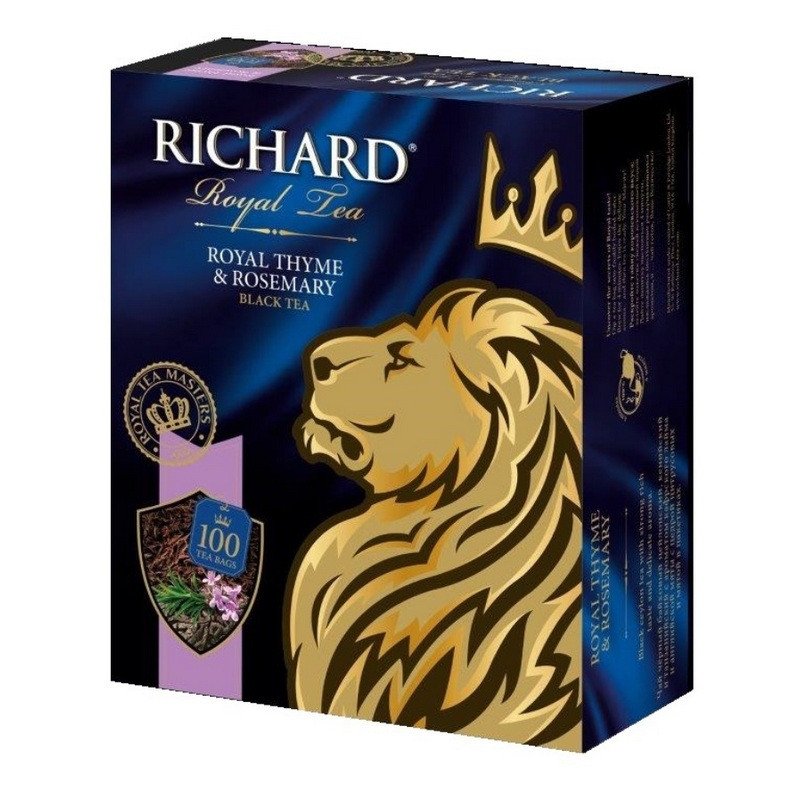 Чай Richard Royal Thyme&Rosemary черный 100 пакетиков