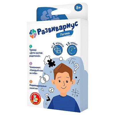 Игра настольная Десятое королевство «Развивариус. Логика», картонная коробка