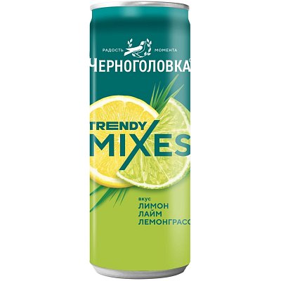 Лимонад Черноголовка Лимон-лайм-лемонграсс 0.33 л ж/б