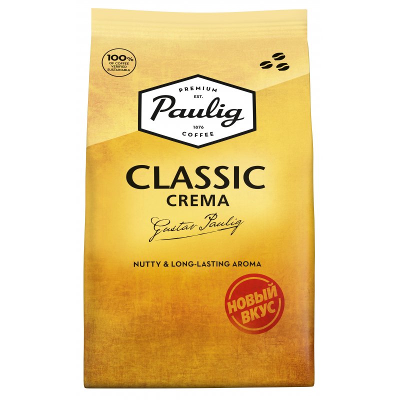 Кофе в зернах Paulig Classic Crema 1 кг арт. 999287 - купить в Москве ...