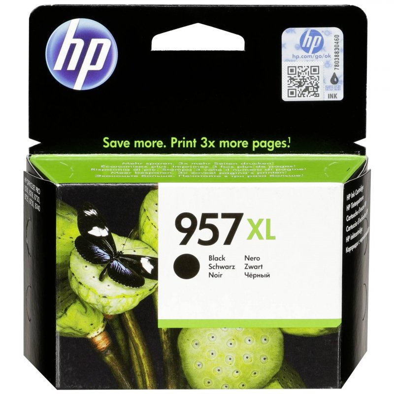 Картридж струйный HP 957XL L0R40AE чер. пов. емк. для OJ Pro 8210/8... 