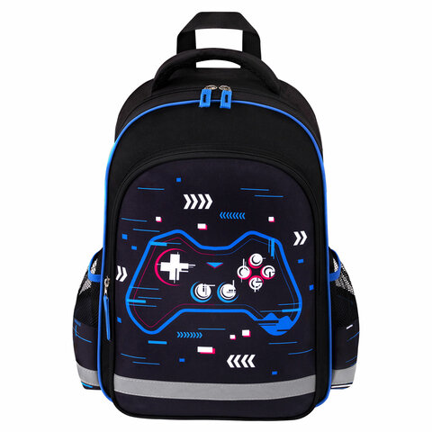 Рюкзак ПИФАГОР SCHOOL, 1 отделение, 3 кармана, «Lucky gamer», 38×28×14 см