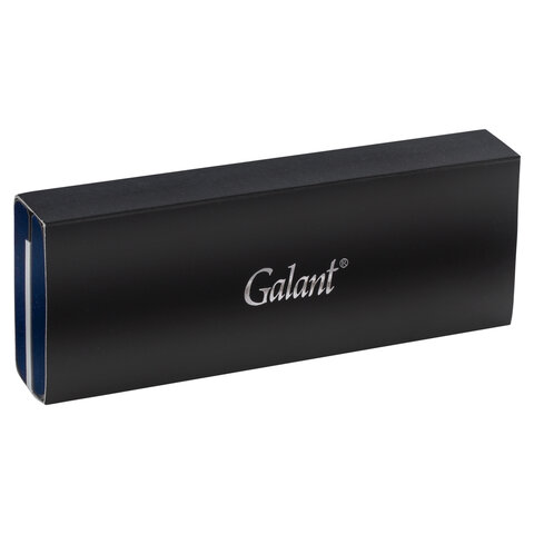Ручка подарочная шариковая GALANT «Klondike», корпус черный с золотистым, золотистые детали, пишущий узел 0.7 мм, синяя