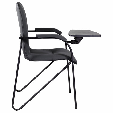 Кресло со столом BRABIX «Samba CF-108 BOX-2», черный каркас, кожзам черный, разобрано