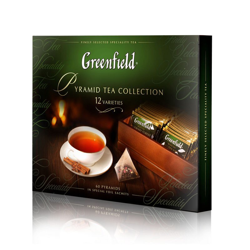 Чай Greenfield Pyramid Tea Collection ассорти 60 пакетиков