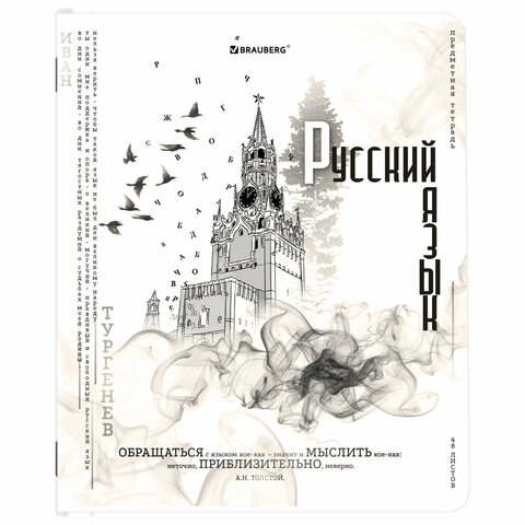 Тетради предметные, КОМПЛЕКТ 12 ПРЕДМЕТОВ, 48 л., матовая ламинация, BRAUBERG, «BLACK&WHITE»
