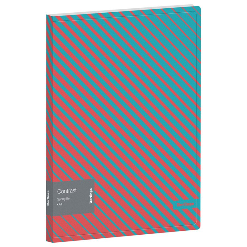 превью Папка с пружинным скоросшивателем Berlingo «Contrast», 17мм, 600мкм, с внутр. карманом, с рисунком