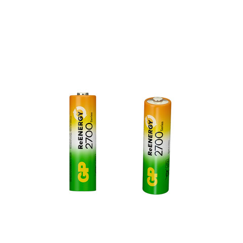 Батарейки аккумуляторные GP ReEnergy Ni-Mh пальчиковые КОМПЛЕКТ 4 шт., АА (HR6), 2600mAh, 270AAHCRGY