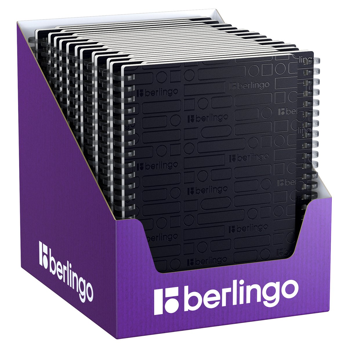 Бизнес-тетрадь A5, 80л., Berlingo «Your Way», клетка, на силиконовом гребне, 80г/м2, пластик обложка 600мкм, черная
