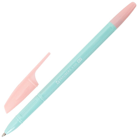 Ручки шариковые BRAUBERG «X-333 PASTEL MIX», НАБОР 8 ШТУК, СИНИЕ, узел 0.7 мм, линия письма 0.35 мм