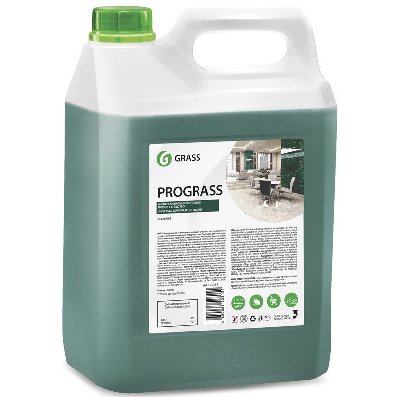 превью Профессиональное универсальное чистящее средство Grass Prograss 5 кг концентрат (артикул производителя 125337)