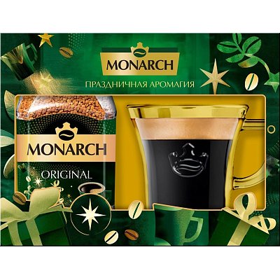 Кофе Monarch Original натуральный раствор сублим. 95г набор с чашкой(нг)