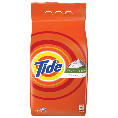 Стиральный порошок-автомат TIDE, 9 кг, «Альпийская свежесть»