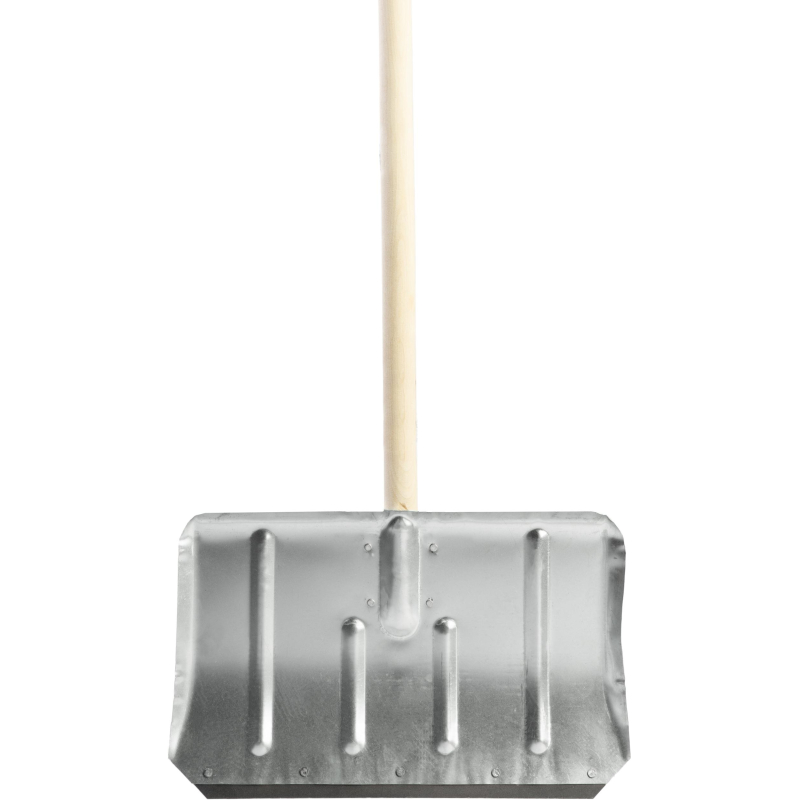 Лопата д/уборки снега ЛТР 50×30х140 см стальн/ковш(оцинк) с дерев/черенком