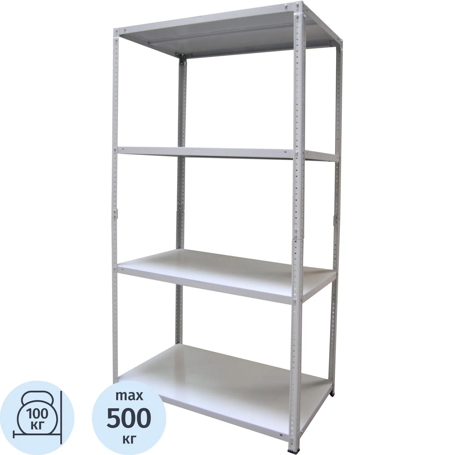 превью Стеллаж металлический Металл-Завод СТФЛ (4 полки, 700х300х1800 мм)