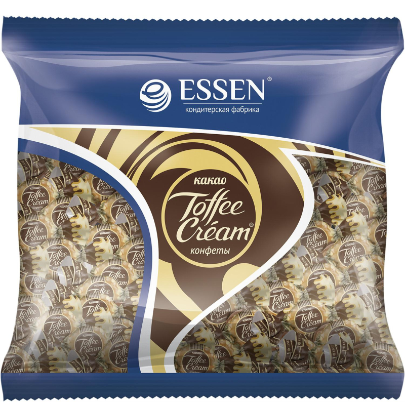 превью Конфеты Toffee Cream с кремовой начинкой со вкусом какао, 500г