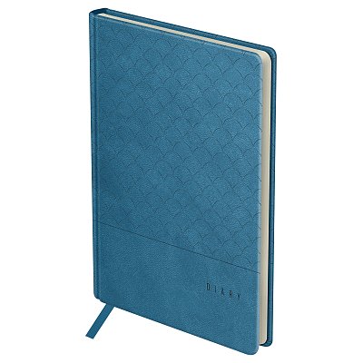 Ежедневник недатированный, А5, 136л., твердый переплет, кожзам, BG «Pattern. Light blue», синий