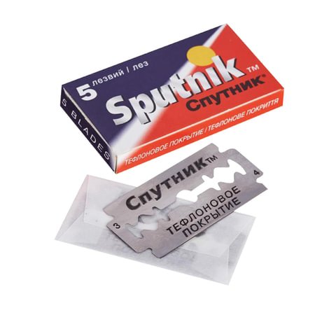 превью Сменные лезвия для безопасных бритв SPUTNIK «Stainless», 5 шт.