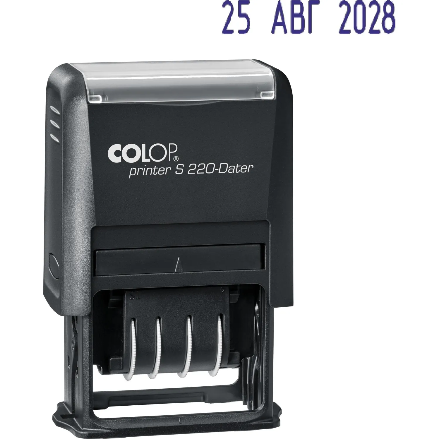 Датер автоматический буквенный Colop S220 (шрифт 4 мм, оттиск 4x25 мм)