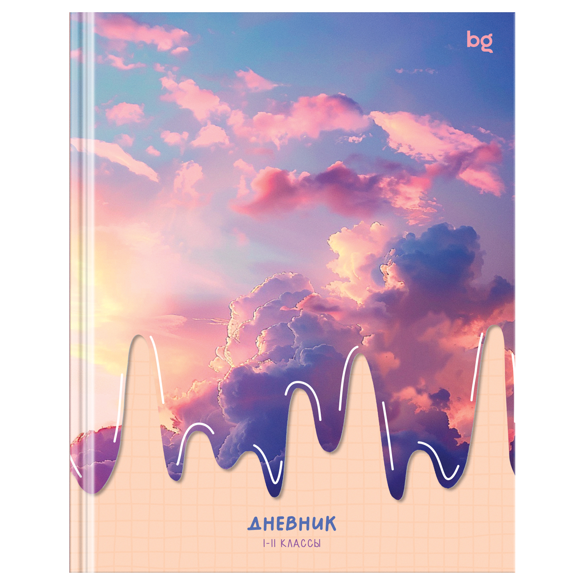 превью Дневник 1-11 кл. 40л. (твердый) BG «Ice cream Sky», глянцевая ламинация