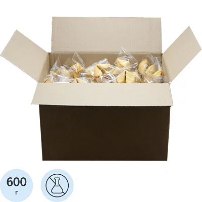 Печенье Комплимент Корпорация удачи с клас. предсказаниями, 600г, 100шт/уп