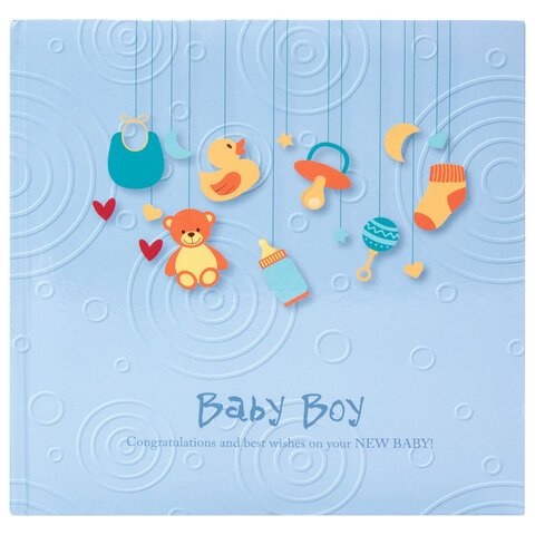 Фотоальбом BRAUBERG «Baby Boy» на 200 фото 10×15 смтвердая обложкабумажная страницабоксголубой391144