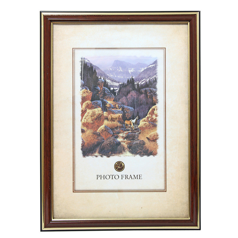 Рамка А4 21×30 см пластиковый багет 23 мм красное дерево арт. 227459 ...