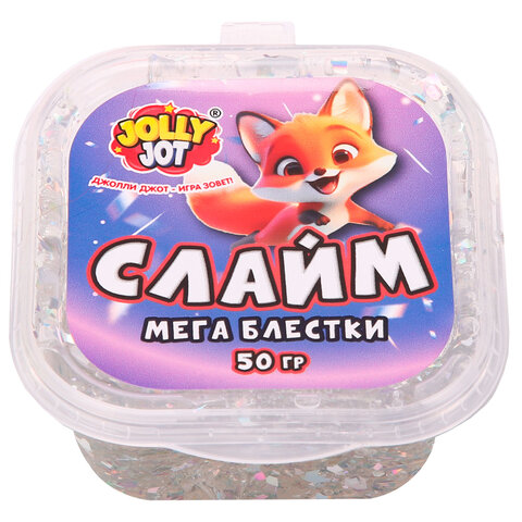 Слайм, НАБОР 8 видов, 50 г, JOLLY JOT (ДЖОЛЛИ ДЖОТ)