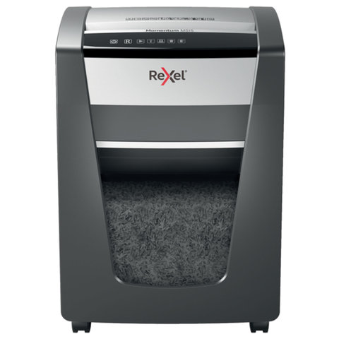 Уничтожитель (шредер) Rexel Momentum M515, 1-3 человек, 5 уровень секретности, фрагменты 2×15 мм, 15 листов, 30 л