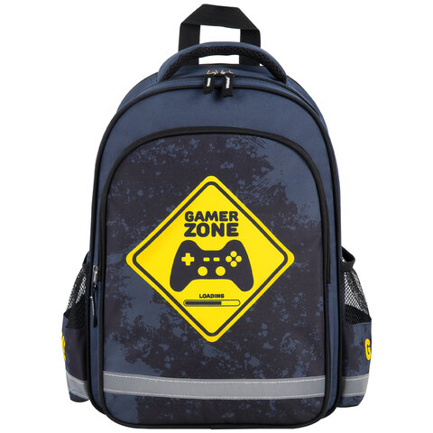 Рюкзак ПИФАГОР SCHOOL, 1 отделение, 3 кармана, «Game zone», 38×28×14 см