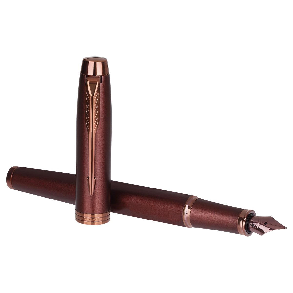 Ручка перьевая Parker «IM Professionals Monochrome Burgundy» синяя, 0.8мм, подарочная упаковка
