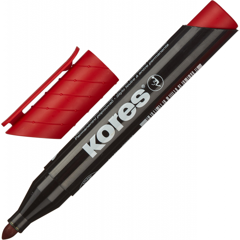 Маркеры kores. Kores permanent Marker xp1. Маркер ц 125 40,8. Ручки красные Kores.