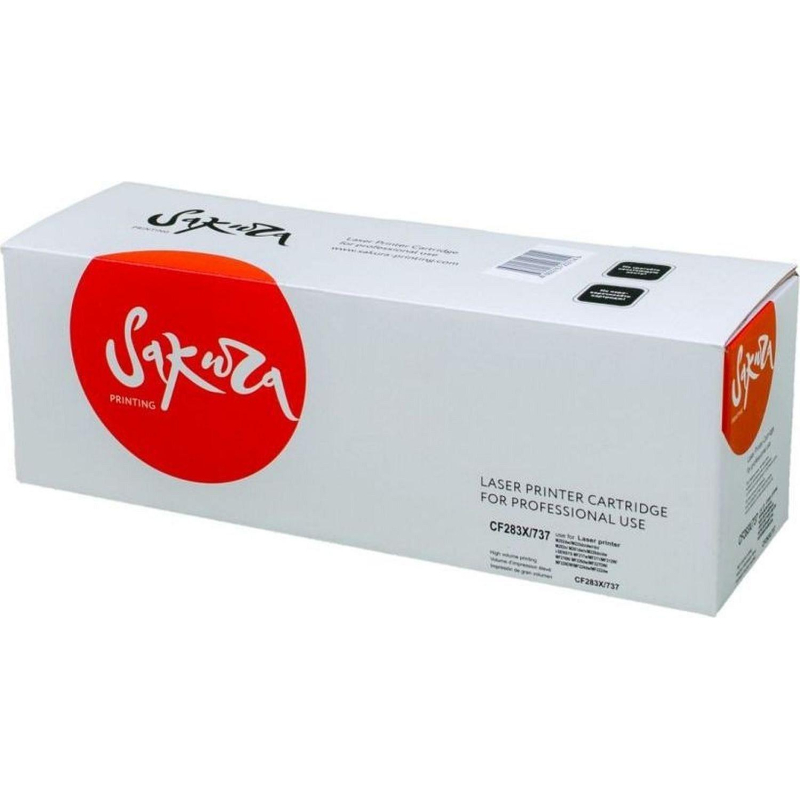 Картридж лазерный универсальный Sakura CF283X/737 чер. для HP/Canon