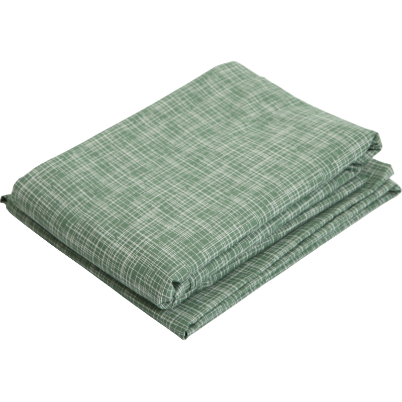 Постельное белье 1.5сп бязь набив. 120г/м2 (нав.70×70 2шт. ), Контур зеленый
