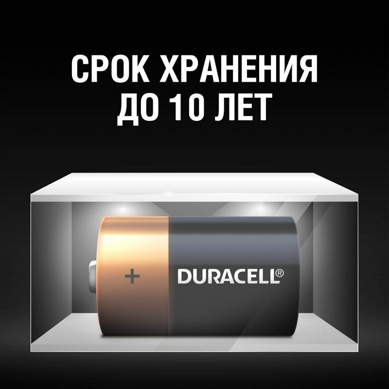 Батарейки Duracell D/373/LR20, 1.5В, алкалиновые, 2 шт. в блистере