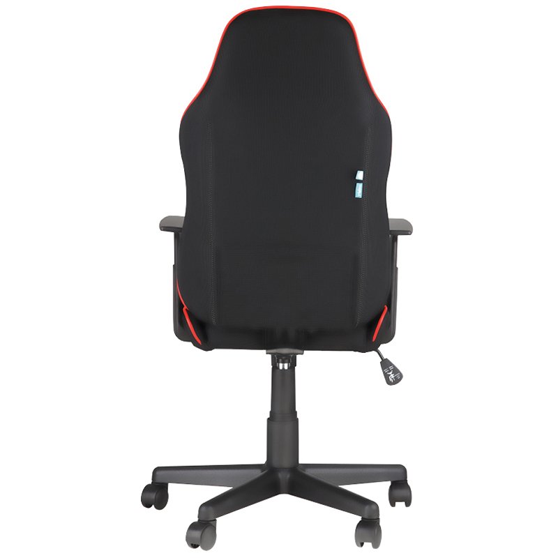 Кресло игровое Helmi HL-S09 «Red line», ткань черная/красная