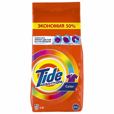 Стиральный порошок-автомат 15 кг, TIDE, 100 стирок