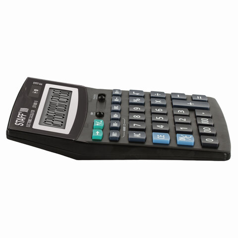 Калькулятор STAFF настольный STF-888-16, 16 разрядов, двойное питание, 200×150 мм