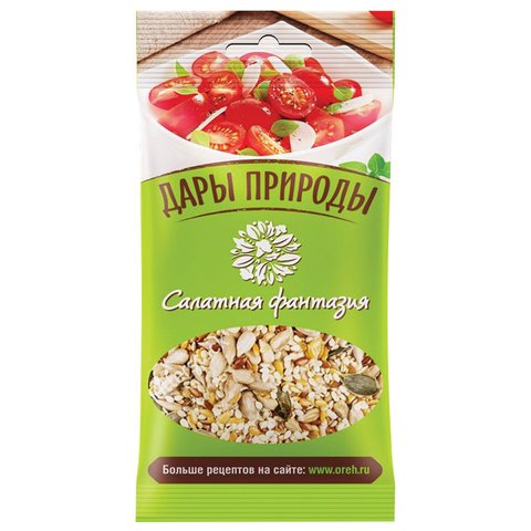 Смесь для салата ДАРЫ ПРИРОДЫ, 4 вида семян, 1.5 кг (КОМПЛЕКТ 30 шт. по 50 г)