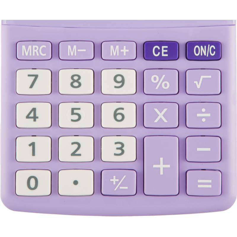 Калькулятор настольный КОМП Attache, AС-223P,8р, дв. пит, фиолет,134×107x34
