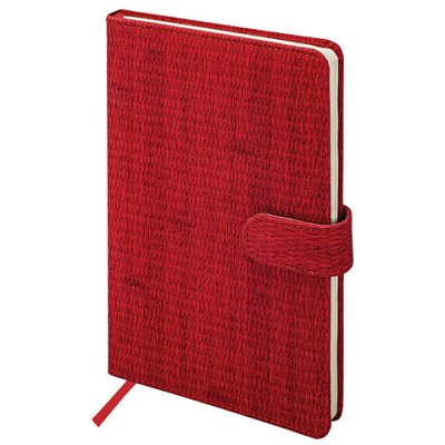 Еженедельник датированный 2026 А5 145×215 мм, BRAUBERG «Augustus», под кожу, красный