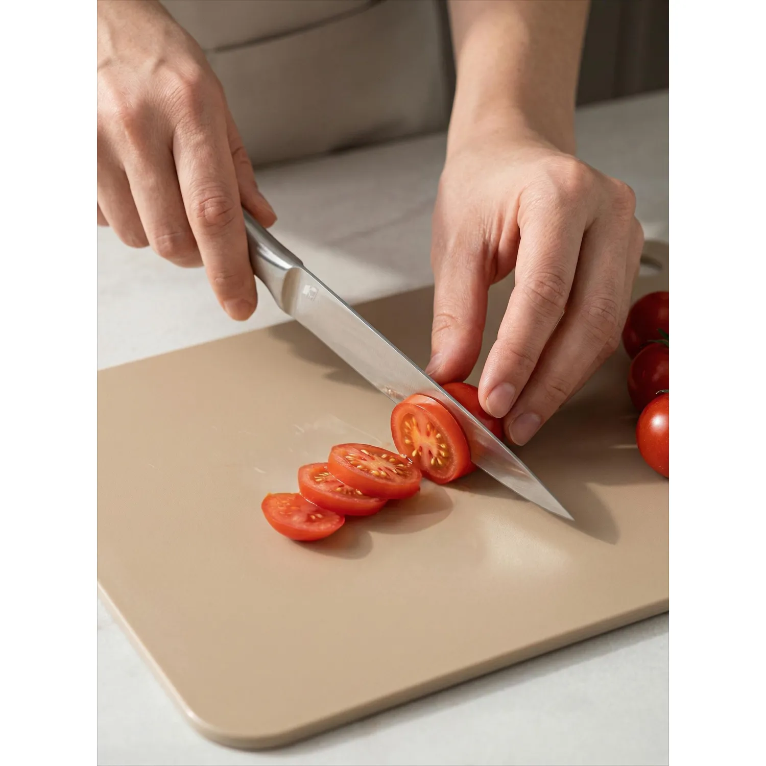 Нож универсальный лез 125мм толщ 2 мм 3Cr13 ручка матированная нерж сталь