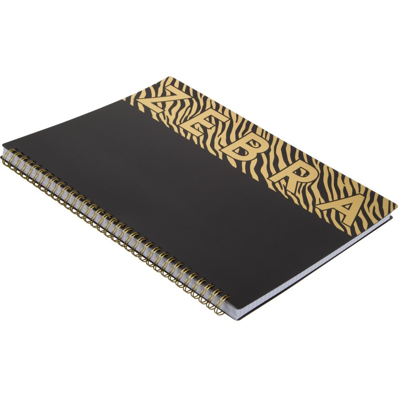 Бизнес-тетрадь Attache Selection Zebra А4.96л, кл, спир, пластик, тон. бл 202305
