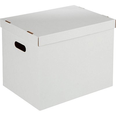 Короб архивный для хранения 390×320х290 белый усилен. дно 3шт/упак ККД-1
