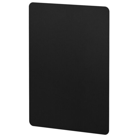 Табличка меловая А4 (21×29.7 см)КОМПЛЕКТ 10 штукпластиковаяЧЕРНАЯBRAUBERG291300