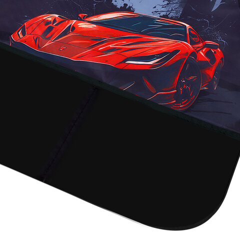 Набор для уроков труда BRAUBERG KIDS, клеенка ПВХ, накидка фартук с нарукавниками, «Red car»