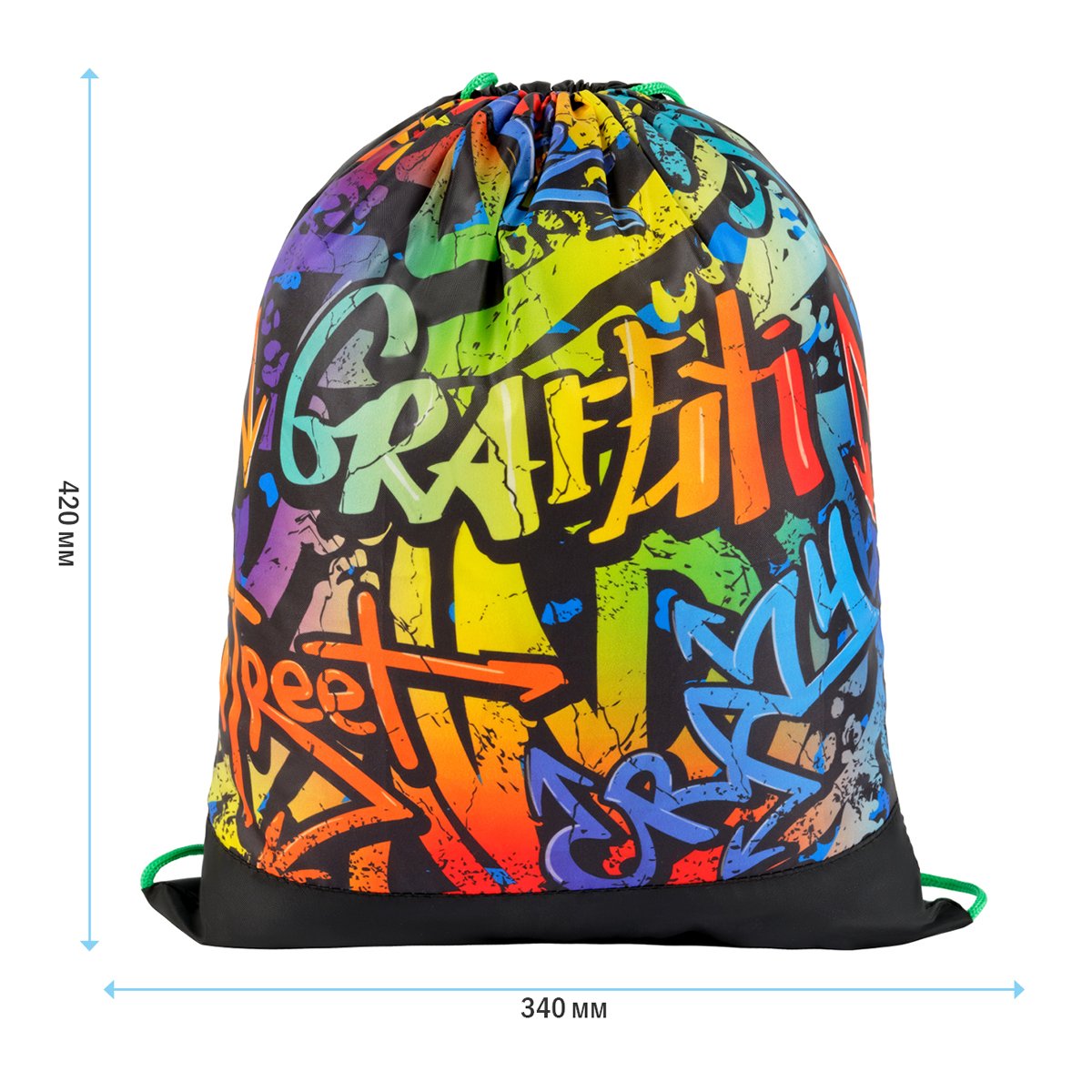 Мешок для обуви 1 отделение ArtSpace «Graffiti», 340×420мм