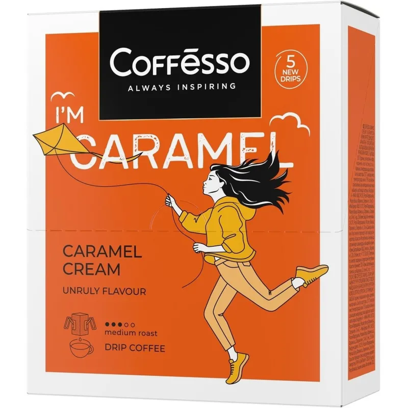 Кофе Coffesso Caramel Cream в дрип-пакетах, 5×10г