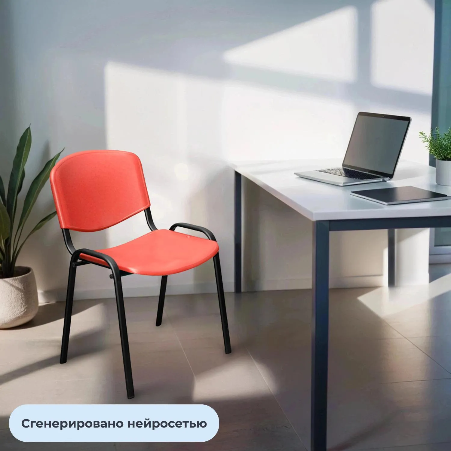 Стул БМФ Easy Chair Rio(ИЗО) черн, пластик красный