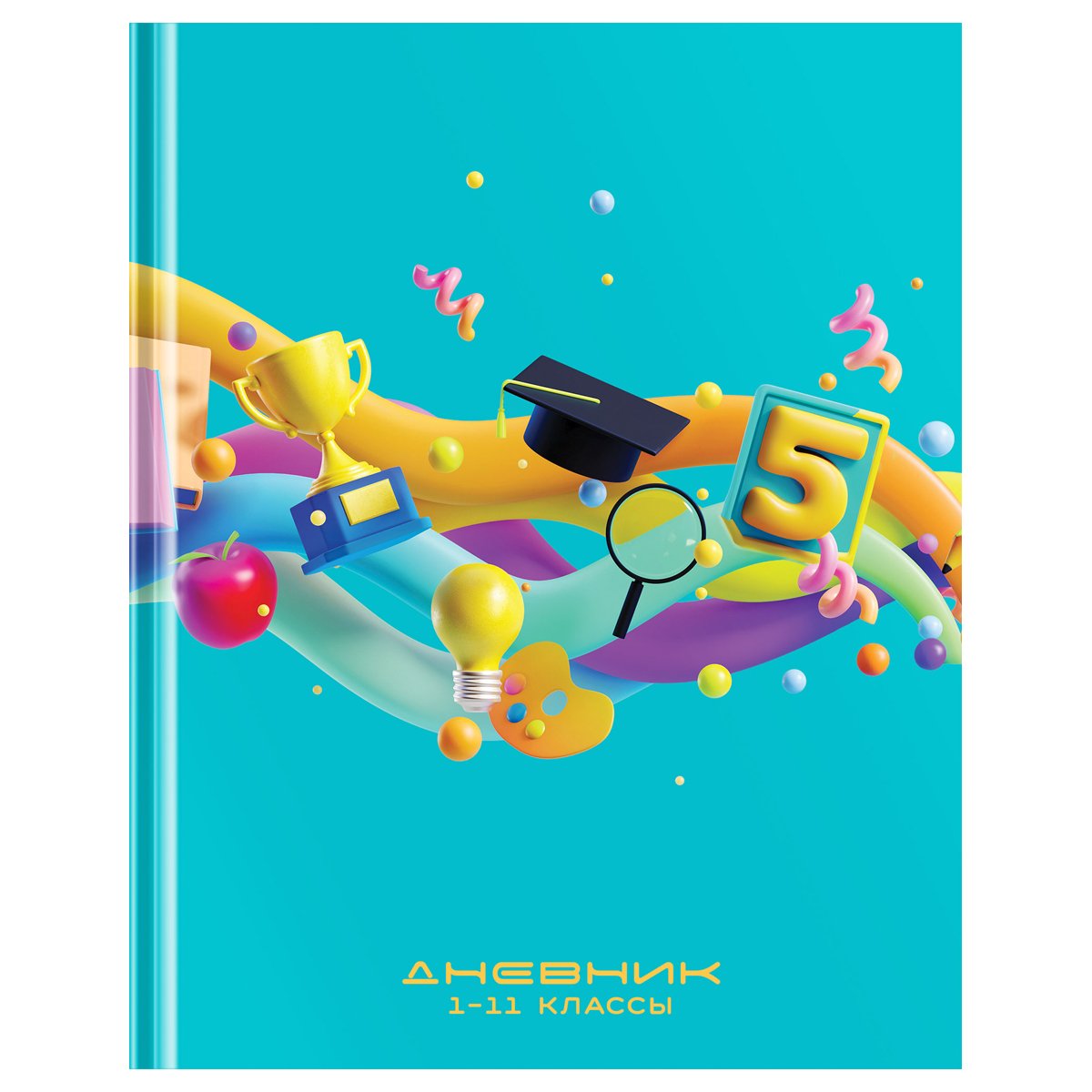 Дневник 1-11 кл. 40л. (твердый) BG «Mix-6. Универсальный», матовая ламинация